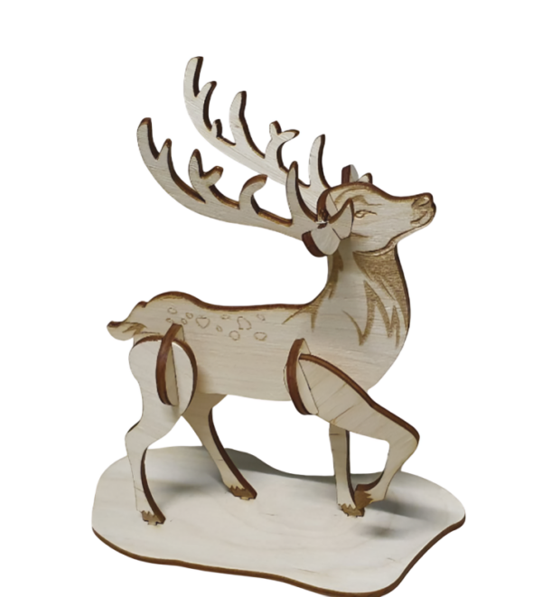 Artikel 95 Wooden Deer Puzzle, Christmas Deer , Gift Deer