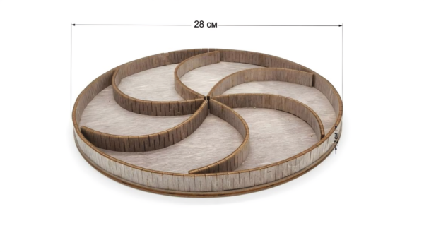 Artikel 96B Wooden Snack Organizer, Supplies Organizer