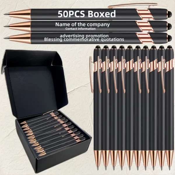 Artikel 87A Multi color Personalized 50 Ballpoints Box