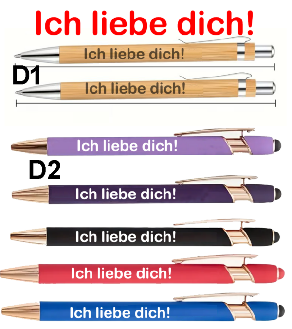 Artikel 18 3pencils “I Love You” ich liebe dich