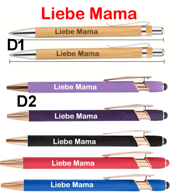 Artikel 19 3pencils Dear Mom” Ballpoint Pen – A Loving Gift for the Best Mom Liebe Mama