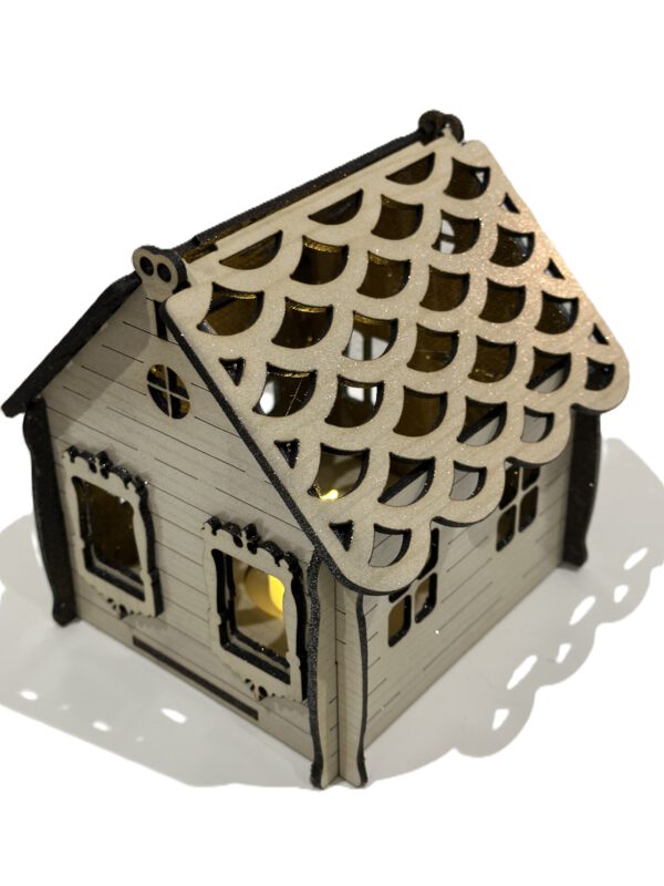 Artikel 286 Wooden Sweet candle  House, Storage house, Gift house, Christmas house