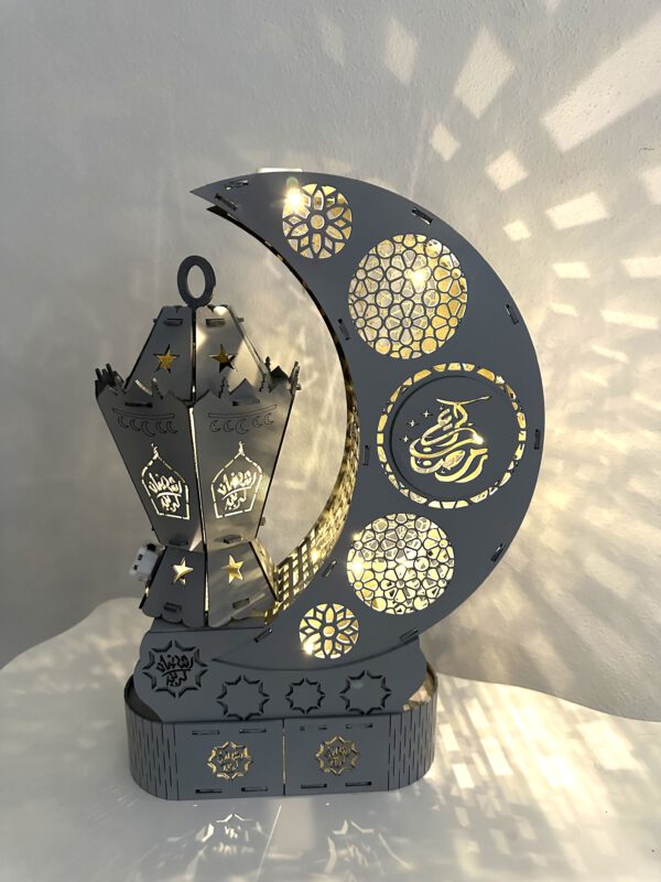Artikel 147 Ramadan Crescent Moon Lantern for Home – Elegant Islamic Décor
