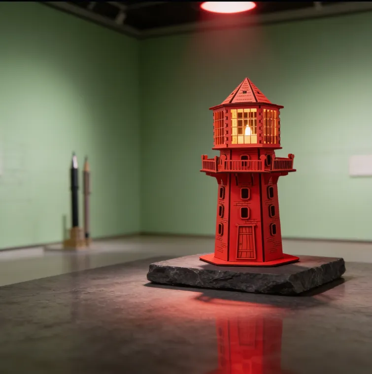 Artikel 52 3 Pieces lighthouse High-quality plywood material