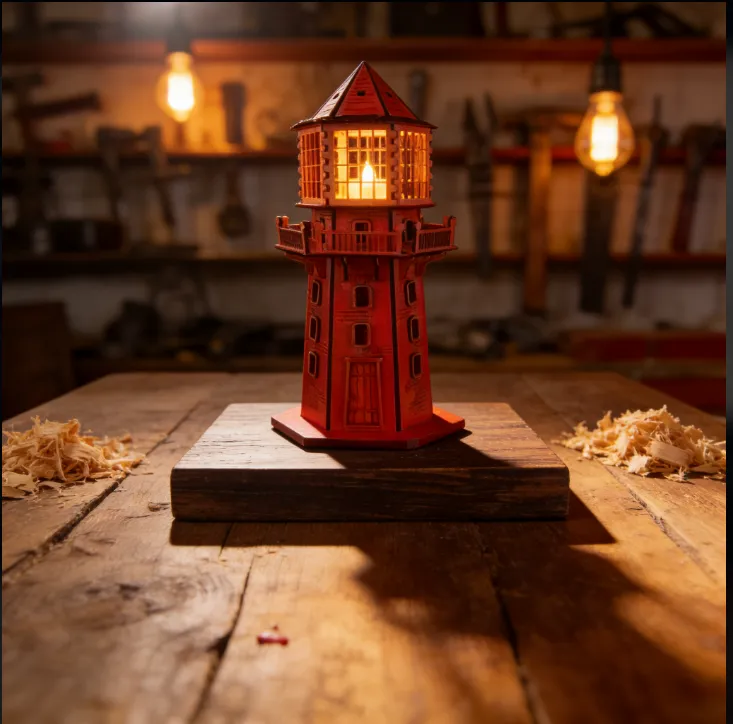 Artikel 52 3 Pieces lighthouse High-quality plywood material