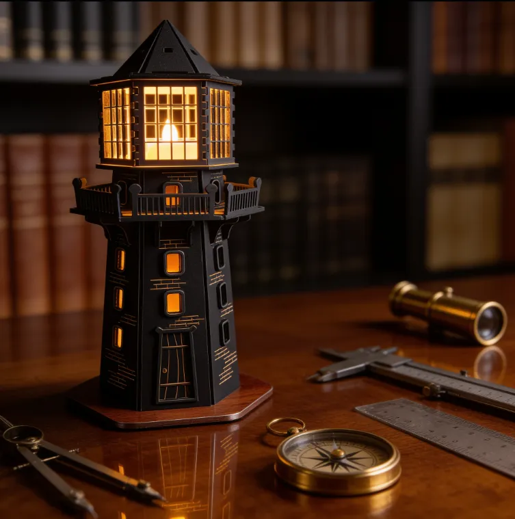 Artikel 52 3 Pieces lighthouse High-quality plywood material