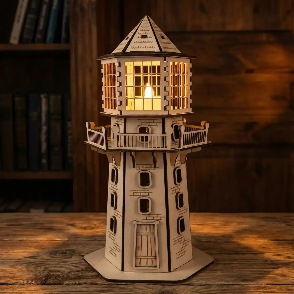 Artikel 52 3 Pieces lighthouse High-quality plywood material