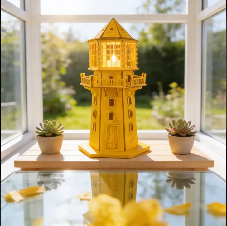 Artikel 52 3 Pieces lighthouse High-quality plywood material