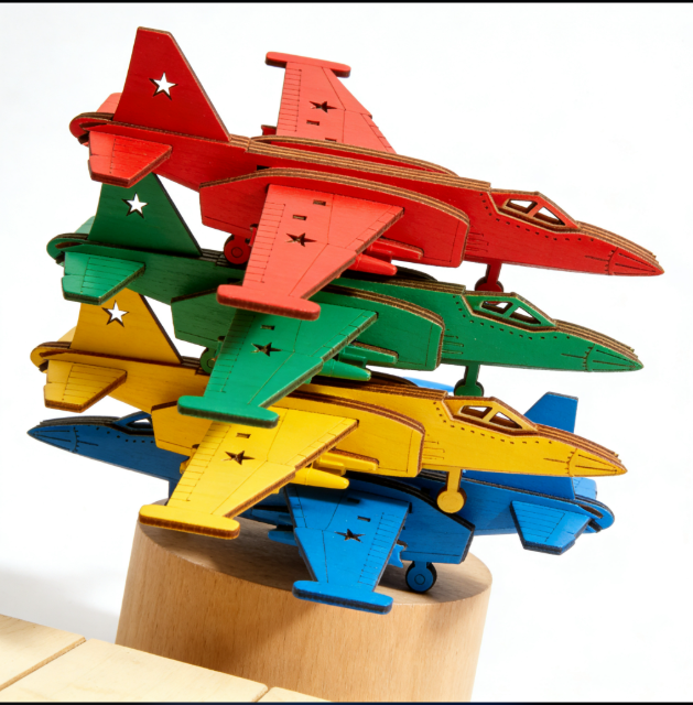 Artikel 94 Sky bound": 3D Wooden Airplane Puzzle