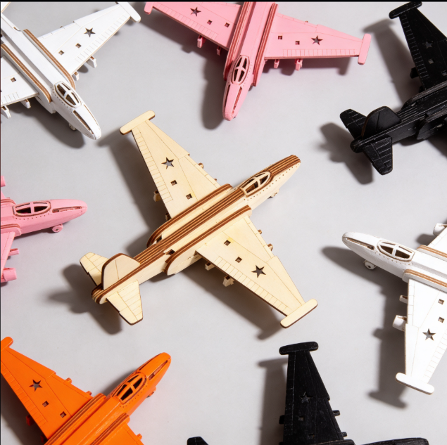 Artikel 94 Sky bound": 3D Wooden Airplane Puzzle