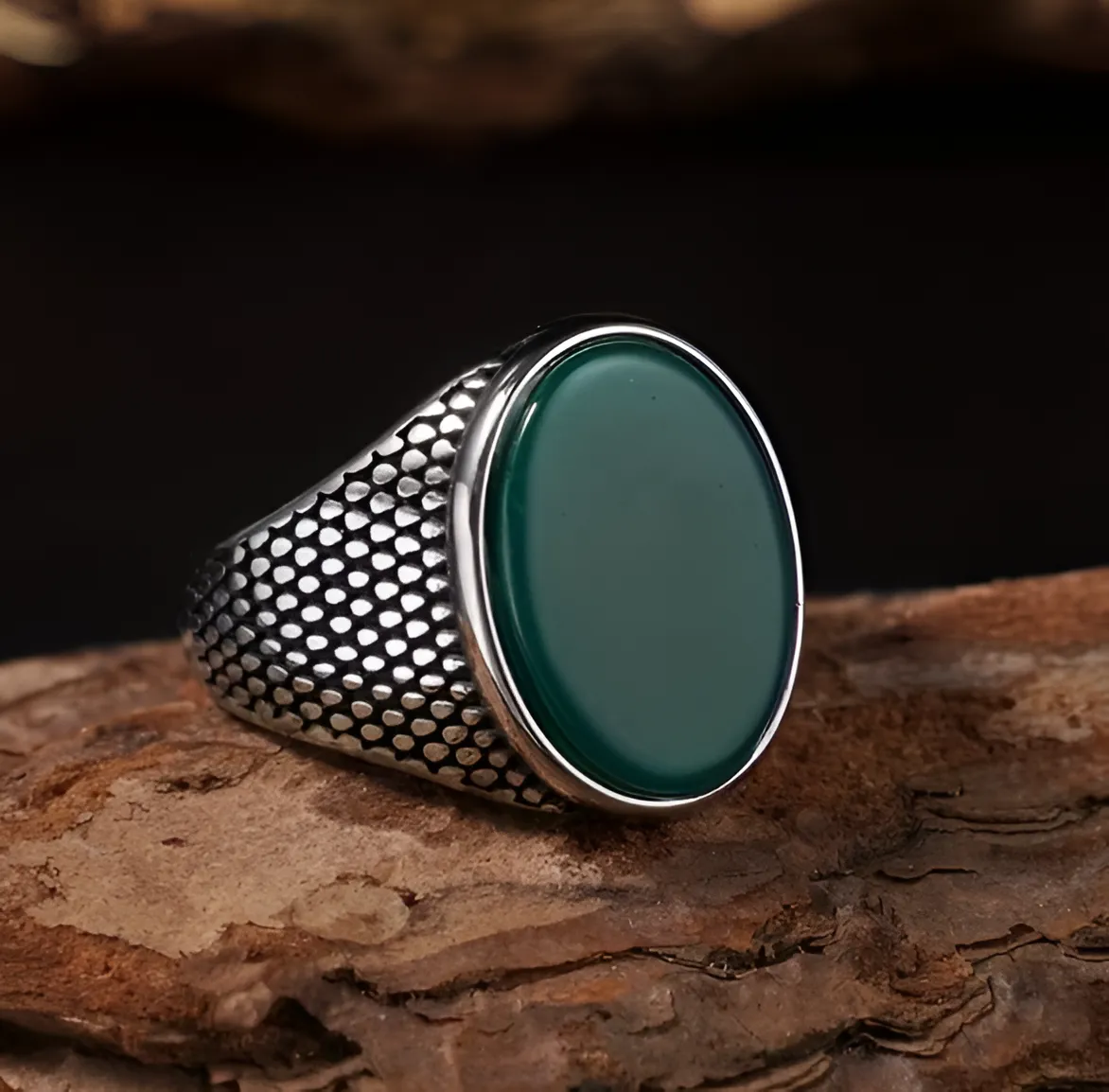 Artikel 1593 Elegant Arabic Calligraphy Ring – "اليس الله بكاف عبده"Alesallah Hu Bekafin Abdaho
