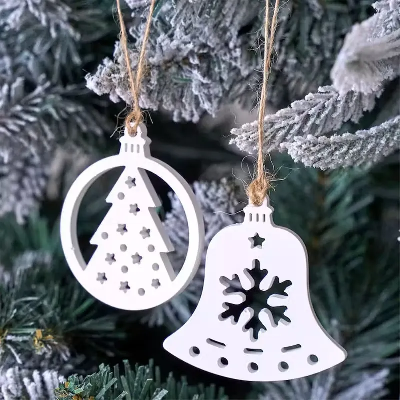 Artikel 68 3 Pieces set Handmade Plaster Snowflake Christmas Ornaments (Gießpulver / Gips)