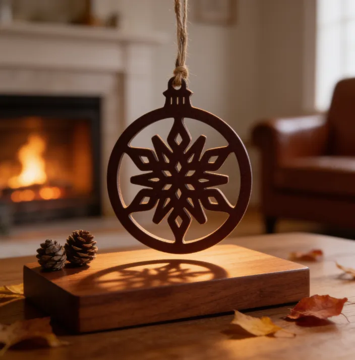 Artikel 68 3 Pieces set Handmade Plaster Snowflake Christmas Ornaments (Gießpulver / Gips)
