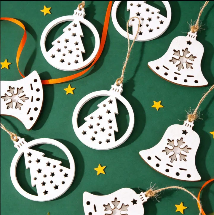 Artikel 68 3 Pieces set Handmade Plaster Snowflake Christmas Ornaments (Gießpulver / Gips)