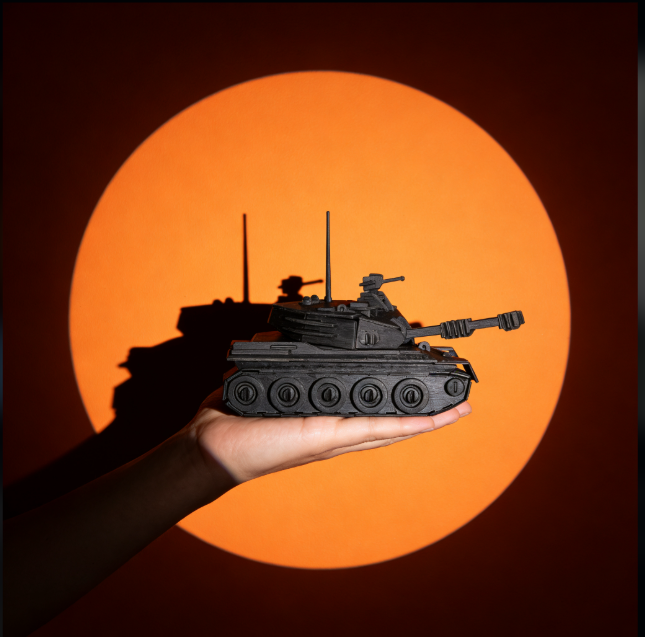 Artikel 112 3D Laser-Cut Plywood Tank Model Kit