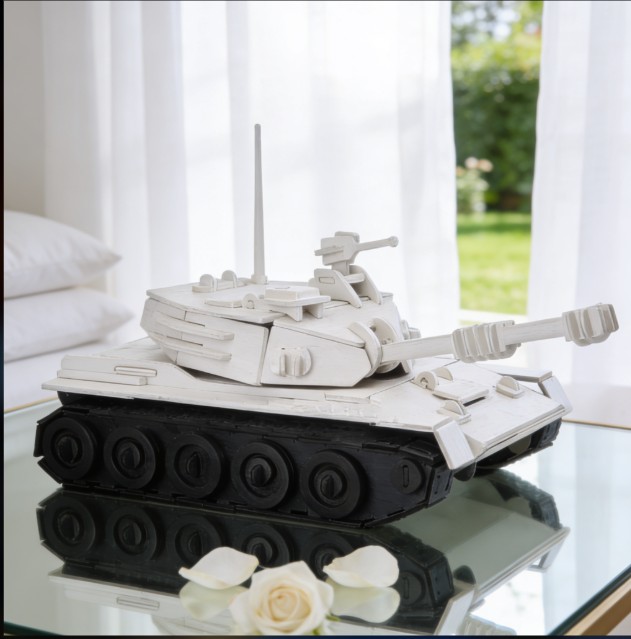 Artikel 112 3D Laser-Cut Plywood Tank Model Kit