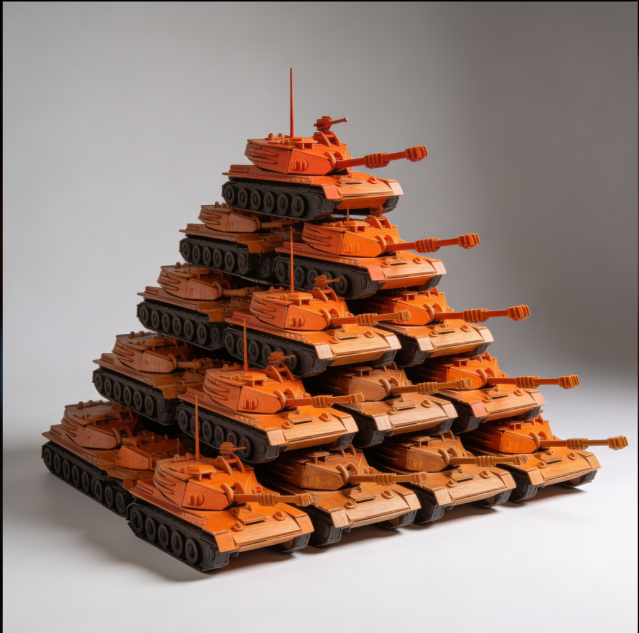 Artikel 112 3D Laser-Cut Plywood Tank Model Kit