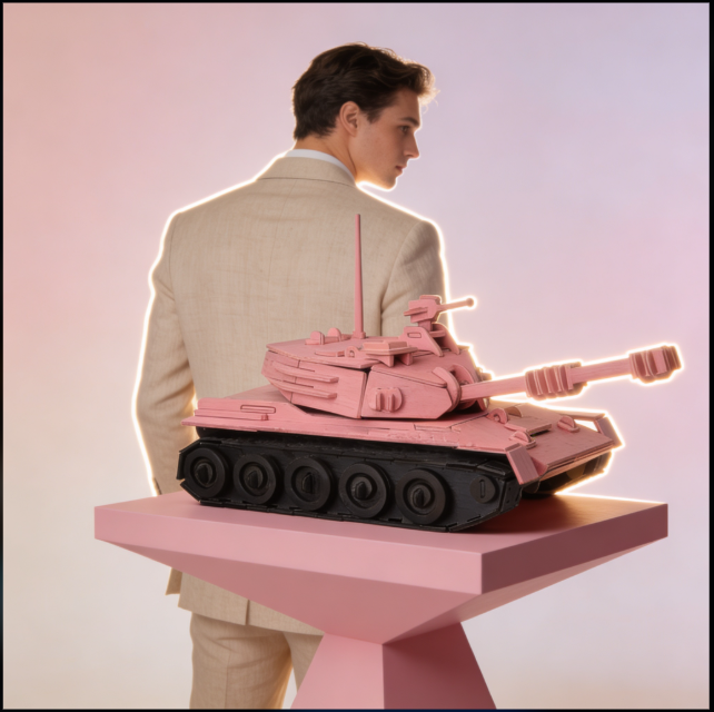 Artikel 112 3D Laser-Cut Plywood Tank Model Kit