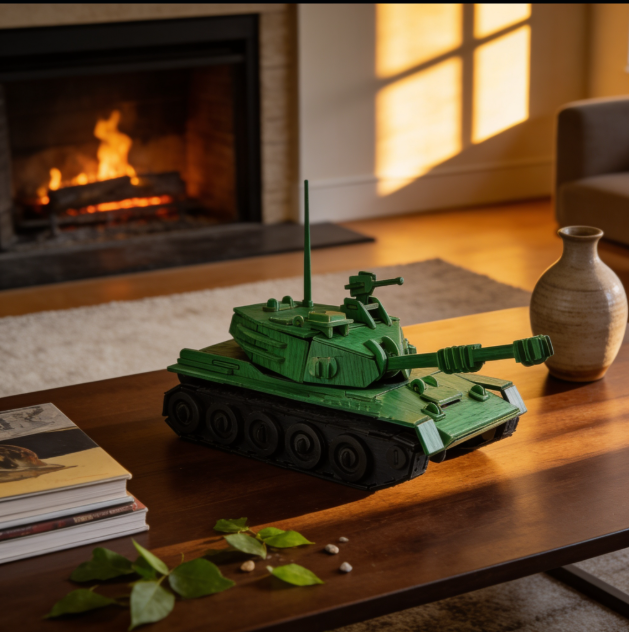 Artikel 112 3D Laser-Cut Plywood Tank Model Kit