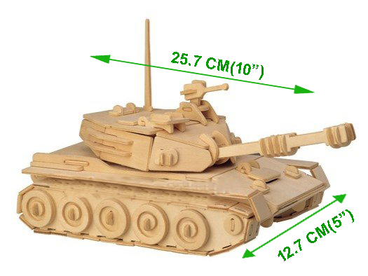 Artikel 112 3D Laser-Cut Plywood Tank Model Kit